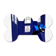 Tardis-doctor-who Dog Tag Bone (two Sides) by Cowasu