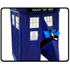 Tardis-doctor-who Two Sides Fleece Blanket (medium) by Cowasu