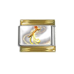 Phoenix Gold Trim Italian Charm (9mm)