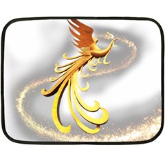 Phoenix Two Sides Fleece Blanket (mini) by Cowasu