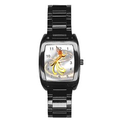 Phoenix Stainless Steel Barrel Watch