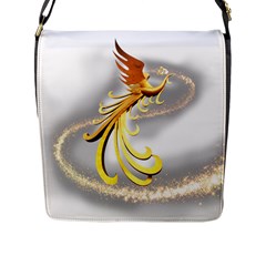 Phoenix Flap Closure Messenger Bag (l) by Cowasu