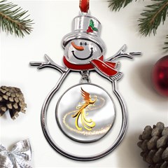 Phoenix Metal Snowman Ornament