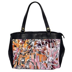 Pour Blend Smudged  Oversize Office Handbag (2 Sides) by kaleidomarblingart