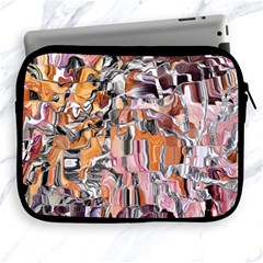 Pour Blend Smudged  Apple Ipad 2/3/4 Zipper Cases by kaleidomarblingart