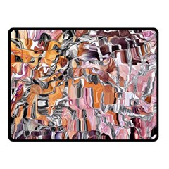 Pour Blend Smudged  Two Sides Fleece Blanket (small) by kaleidomarblingart