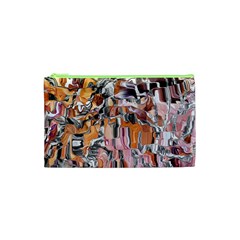 Pour Blend Smudged  Cosmetic Bag (xs) by kaleidomarblingart