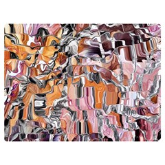 Pour Blend Smudged  Two Sides Premium Plush Fleece Blanket (extra Small) by kaleidomarblingart