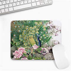 Peafowl Peacock Feather-beautiful Small Mousepad by Cowasu