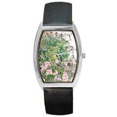 Peafowl Peacock Feather-beautiful Barrel Style Metal Watch by Cowasu