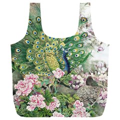 Peafowl Peacock Feather-beautiful Full Print Recycle Bag (xxxl) by Cowasu