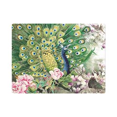 Peafowl Peacock Feather-beautiful Premium Plush Fleece Blanket (mini) by Cowasu