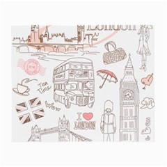 London-paris-drawing-vector-london-comics Small Glasses Cloth by Cowasu