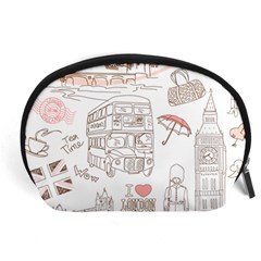 London-paris-drawing-vector-london-comics Accessory Pouch (large) by Cowasu