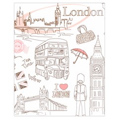 London-paris-drawing-vector-london-comics Drawstring Bag (small) by Cowasu