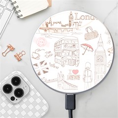 London-paris-drawing-vector-london-comics Wireless Fast Charger(white) by Cowasu