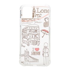 London-paris-drawing-vector-london-comics Iphone 11 Pro Max 6 5 Inch Tpu Uv Print Case by Cowasu