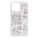 London-paris-drawing-vector-london-comics iPhone 13 Pro TPU UV Print Case Front