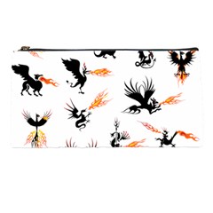 Dragon-phoenix-fire-bird-ancient Pencil Case by Cowasu