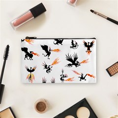 Dragon-phoenix-fire-bird-ancient Cosmetic Bag (small) by Cowasu