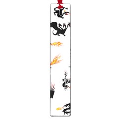 Dragon-phoenix-fire-bird-ancient Large Book Marks by Cowasu