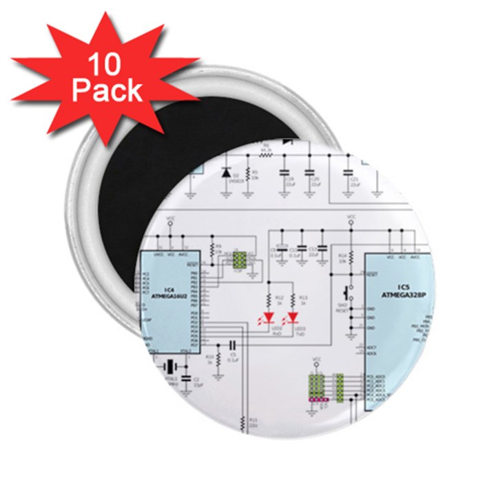 Circuits-electronics-atmel 2.25  Magnets (10 pack) 