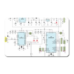 Circuits-electronics-atmel Magnet (rectangular) by Cowasu