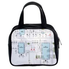 Circuits-electronics-atmel Classic Handbag (two Sides) by Cowasu