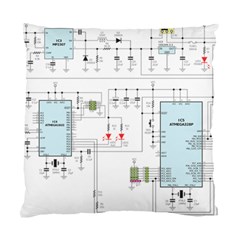 Circuits-electronics-atmel Standard Cushion Case (one Side) by Cowasu