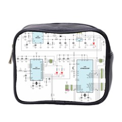 Circuits-electronics-atmel Mini Toiletries Bag (two Sides) by Cowasu