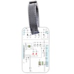 Circuits-electronics-atmel Luggage Tag (two sides) Back