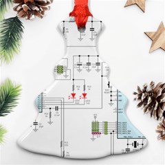 Circuits-electronics-atmel Ornament (christmas Tree)  by Cowasu