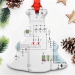 Circuits-electronics-atmel Christmas Tree Ornament (Two Sides) Front