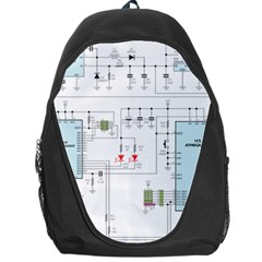 Circuits-electronics-atmel Backpack Bag by Cowasu