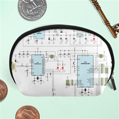 Circuits-electronics-atmel Accessory Pouch (large) by Cowasu