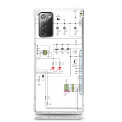 Circuits-electronics-atmel Samsung Galaxy Note 20 Tpu Uv Case by Cowasu