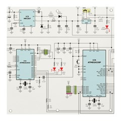 Circuits-electronics-atmel Banner And Sign 3  X 3  by Cowasu