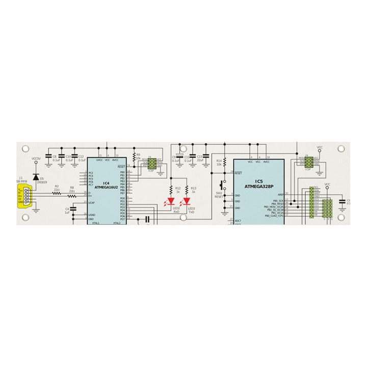 Circuits-electronics-atmel Banner and Sign 4  x 1 