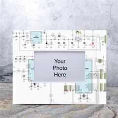 Circuits-electronics-atmel White Tabletop Photo Frame 4 x6  by Cowasu