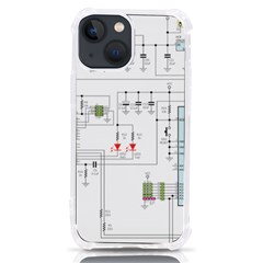 Circuits-electronics-atmel Iphone 13 Mini Tpu Uv Print Case by Cowasu