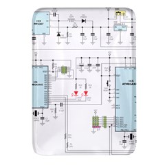 Circuits-electronics-atmel Rectangular Glass Fridge Magnet (4 Pack)