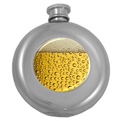 Beer Bubbles Round Hip Flask (5 Oz) by Cowasu