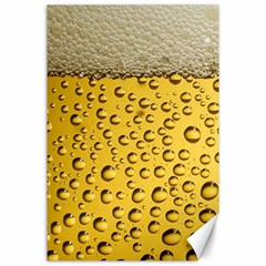 Beer Bubbles Canvas 24  X 36  by Cowasu