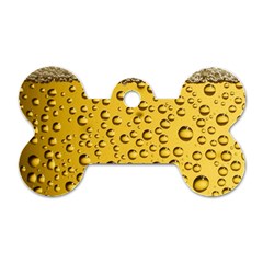 Beer Bubbles Dog Tag Bone (two Sides) by Cowasu