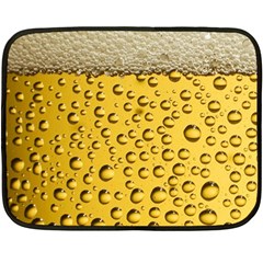 Beer Bubbles Two Sides Fleece Blanket (mini) by Cowasu