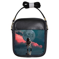 Astronaut-moon-space-nasa-planet Girls Sling Bag by Cowasu