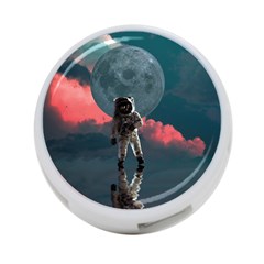 Astronaut-moon-space-nasa-planet 4-port Usb Hub (two Sides) by Cowasu