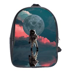 Astronaut-moon-space-nasa-planet School Bag (xl) by Cowasu