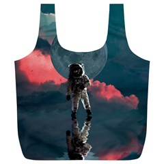 Astronaut-moon-space-nasa-planet Full Print Recycle Bag (xl) by Cowasu