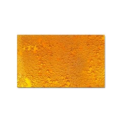 Beer Bubbles Pattern Sticker (rectangular) by Cowasu